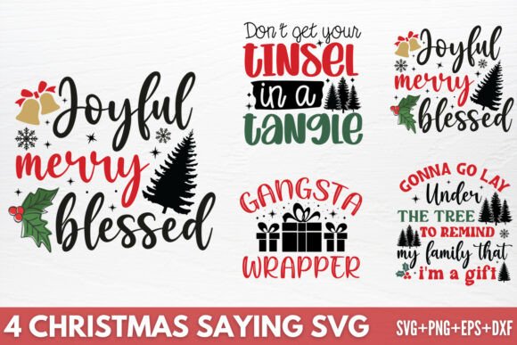 Christmas Saying SVG Graphics for Crafts and Sellers